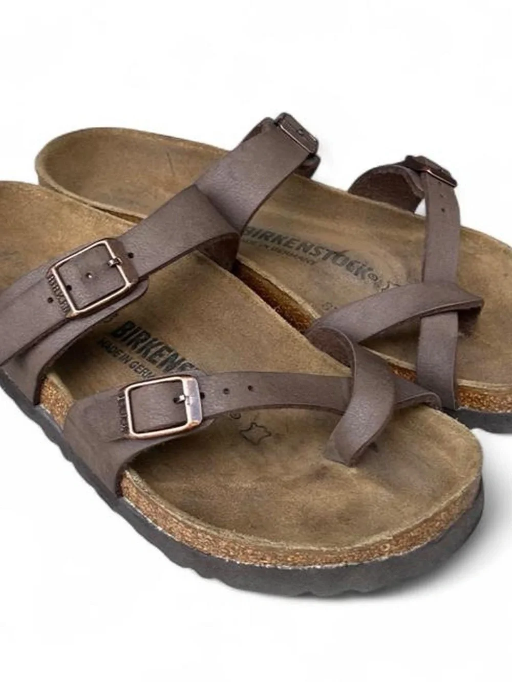 Birkenstock Mayari Mocha Brown Birko-Flor Sandals US Women's 5 EU 36 Regular